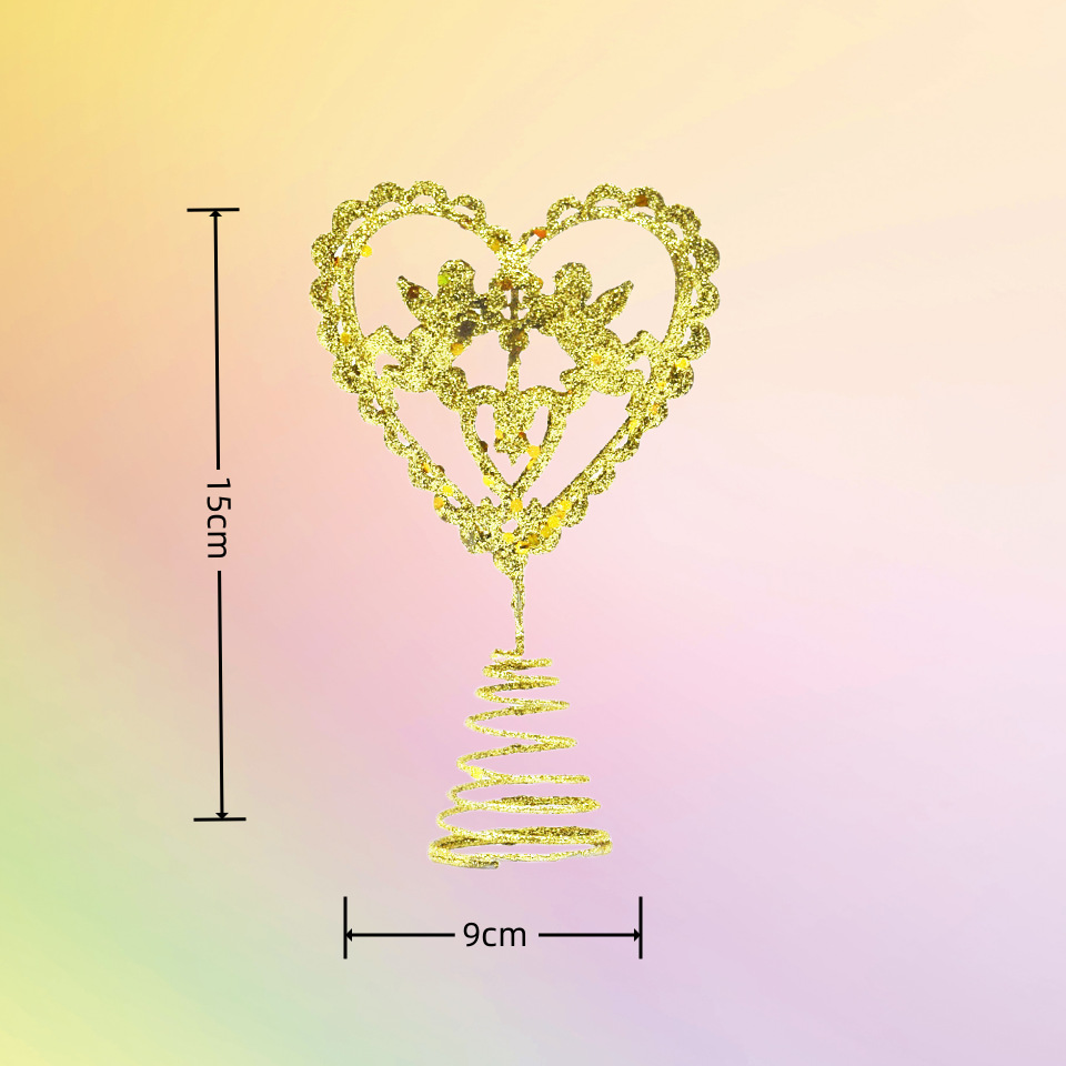 Christmas tree topper star with angel motif