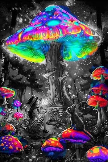 Mushrooms Digital Art Picture