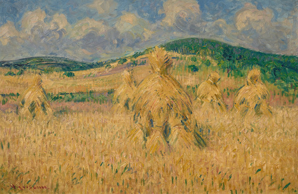 La moisson environs de Louviers Eure 1929