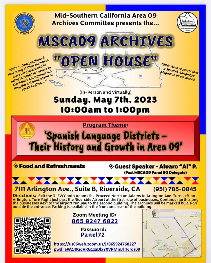 Flyer: MSCA09 Archives “Open House”