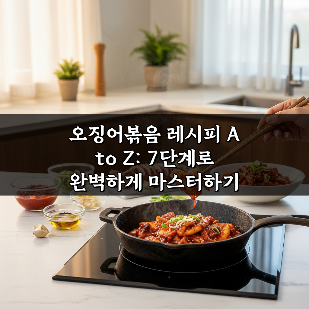 오징어볶음 레시피 A to Z: 7단계로 완벽하게 마스터하기