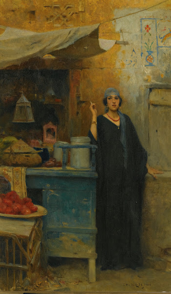 Girl By a Market Stall 1906