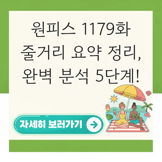 원피스 1179화 줄거리 요약 정리