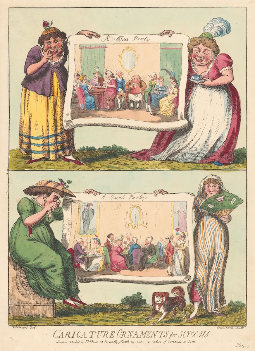 A Tea Party A Card Party 1800