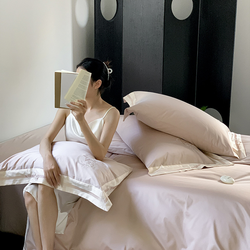 Luxury Long-Staple Cotton Bedding Set, 120s Quality