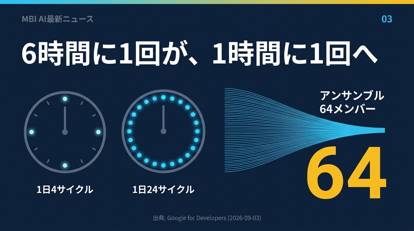 6時間ごとから1時間ごとへ