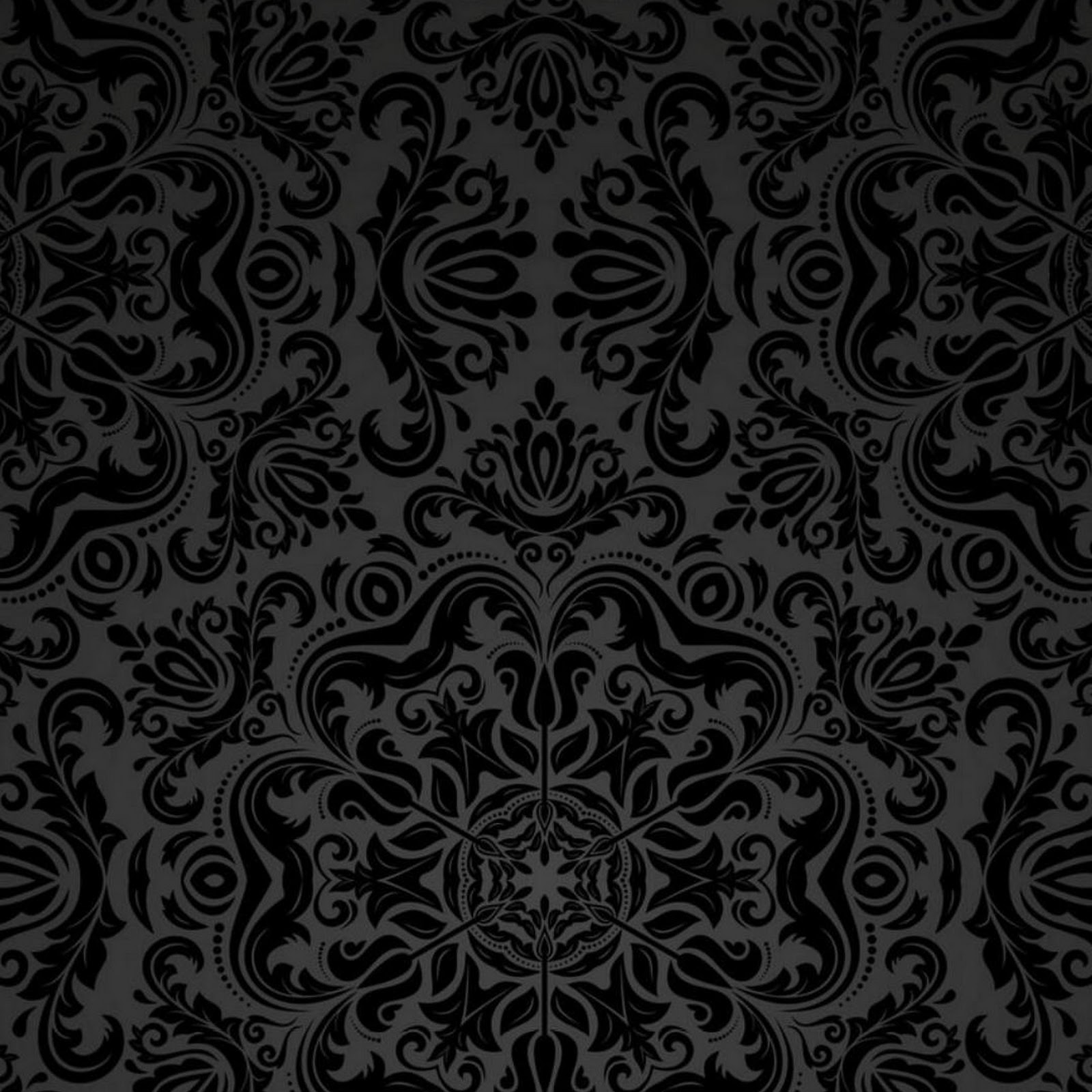 Download Elegant Black Damask Pattern Full HD iPhone