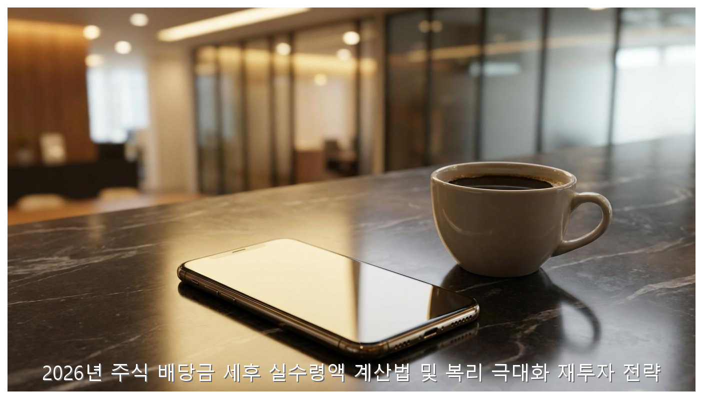 2026년 주식 배당금 세후 실수령액 계산법 및 복리 극대화 재투자 전략 핵심 안내 및 분석 인포그래픽 (3)