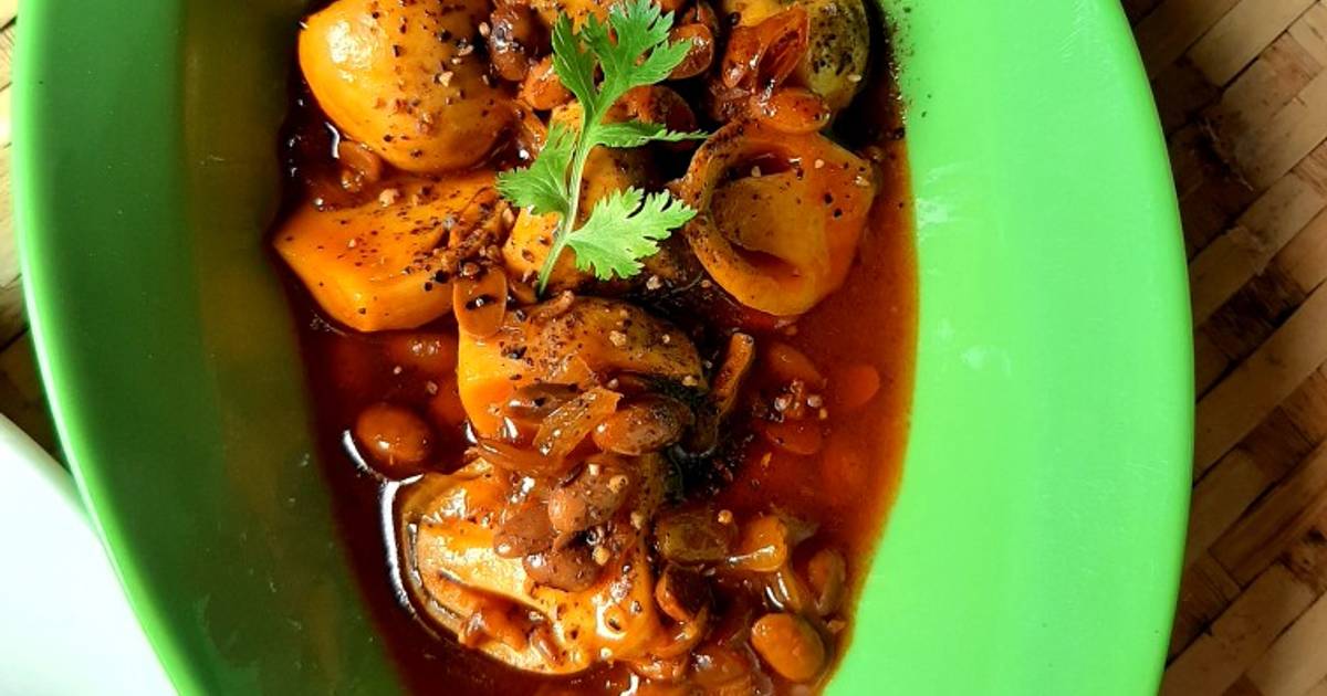 Nấm rơm kho tương hạt