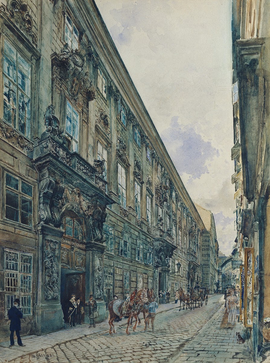 Das Winterpalais des Prinzen Eugen von Savoyen in der Himmelpfortgasse in Wien 1