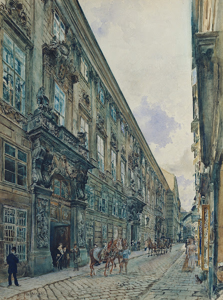 Das Winterpalais des Prinzen Eugen von Savoyen in der Himmelpfortgasse in Wien 1