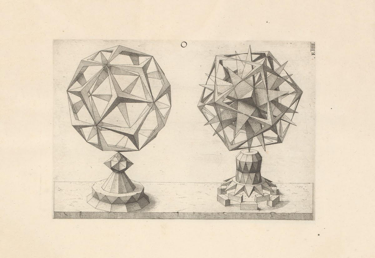 Perspectiva Corporum Regularium Perspective of regular solids Pl28 1568