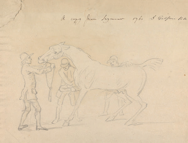 A Horse and Three Groomers 1760