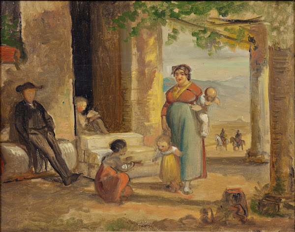 Child learning to walk before 1859
