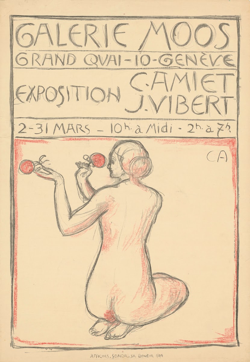Galerie Moos Exposition C Amiet J Vibert 1914