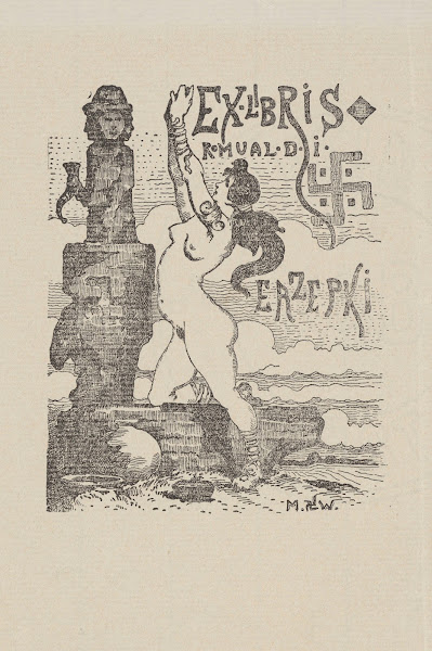 Bookplate of Romuald Erzepki 1920