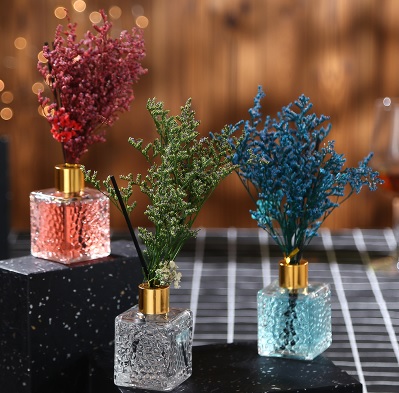 Rattan with dried flower essential oil set