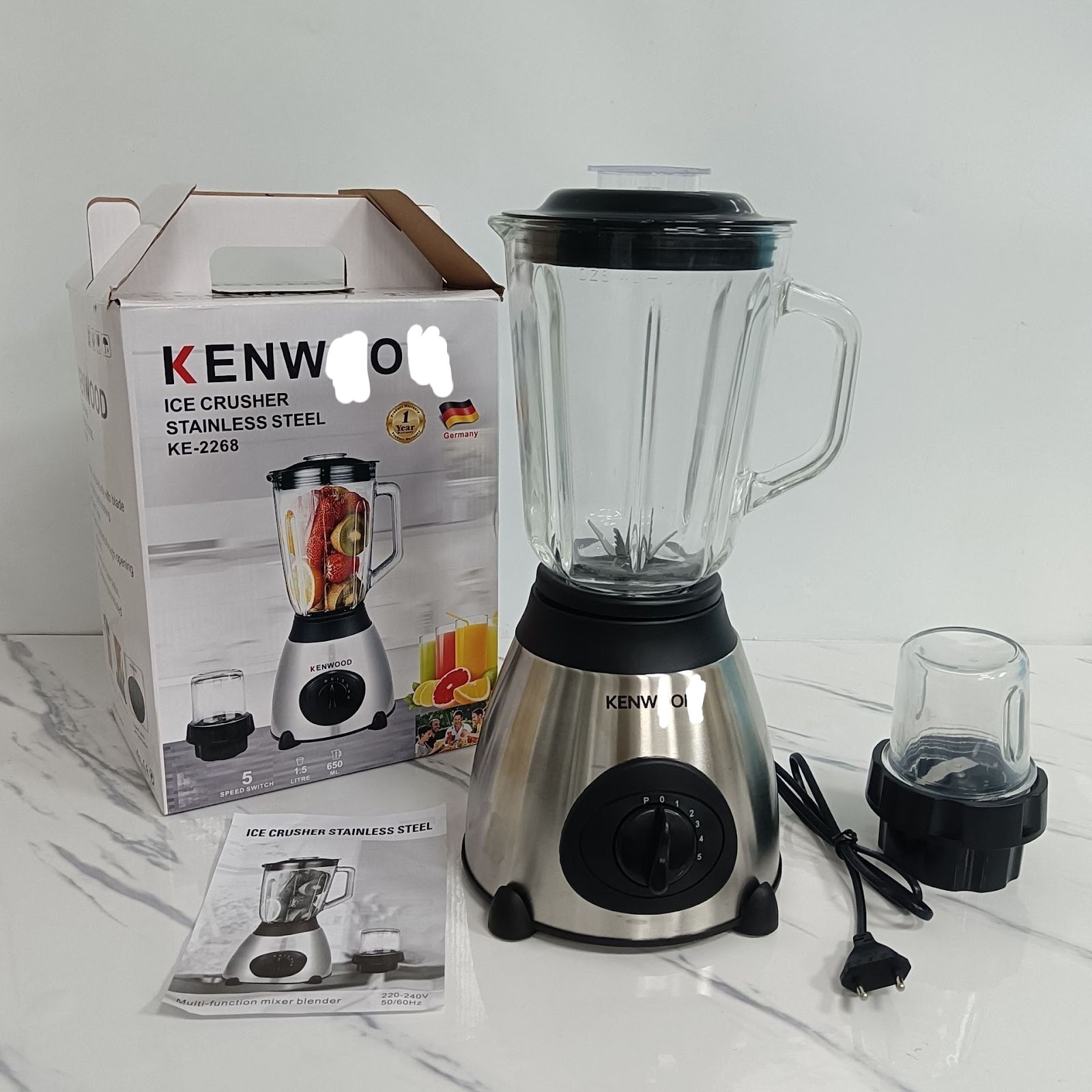 Standmixer mit Doppelbecher, 2 L, Babynahrung
