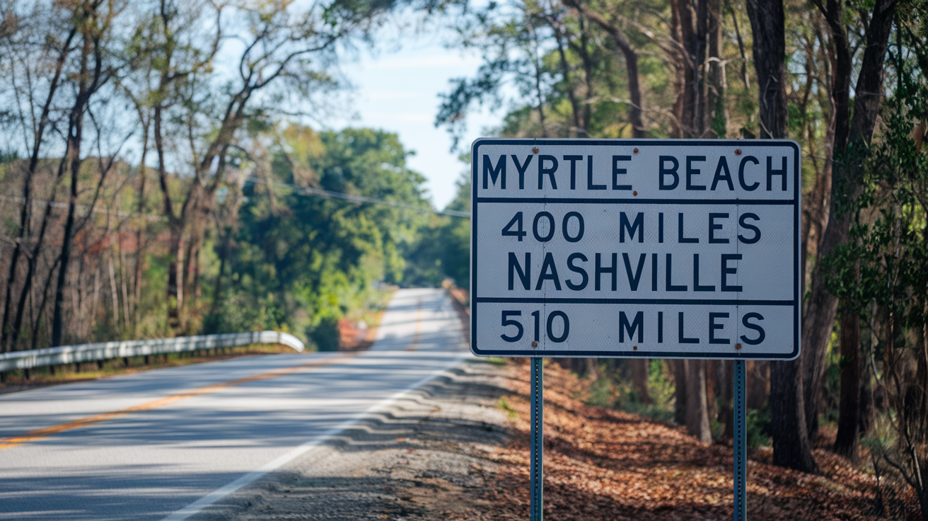 Distance and Travel Tips: Myrtle Beach to Nashville
