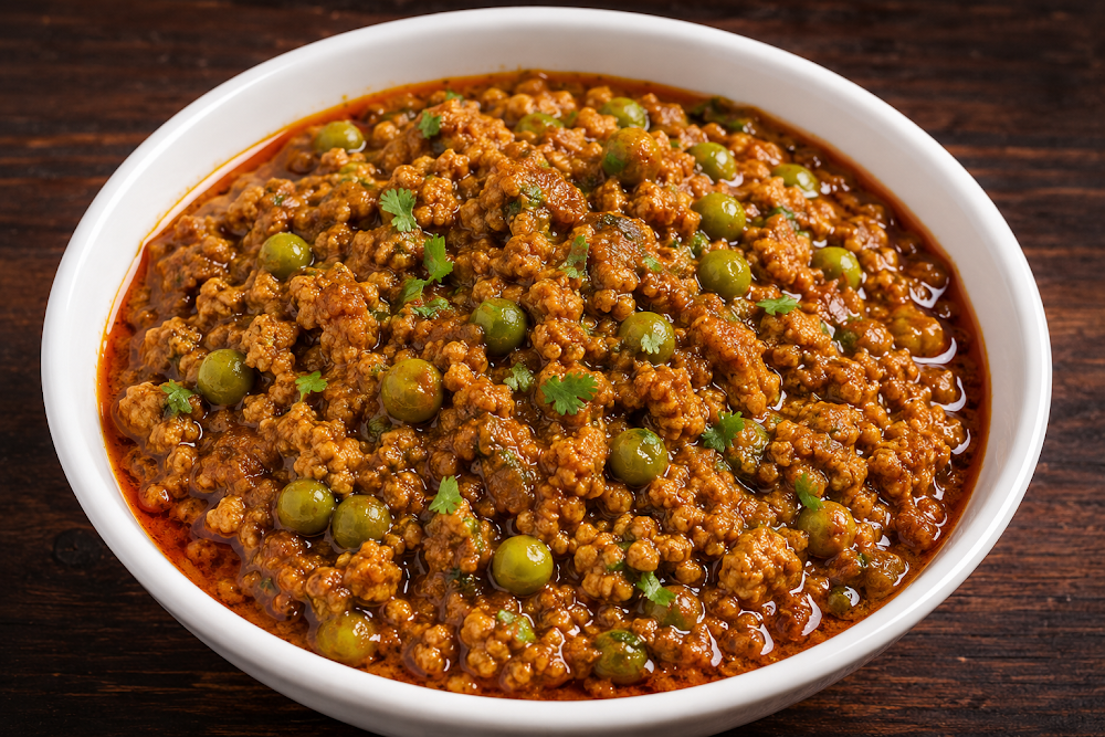 Chicken Qeema Mattar