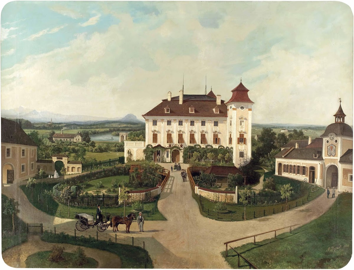 Schloss Lichtenegg bei Wels 1862