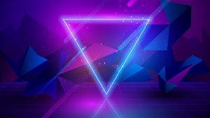 Neon Triangle Wallpaper