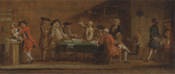 Figures in a Tavern or Coffee House