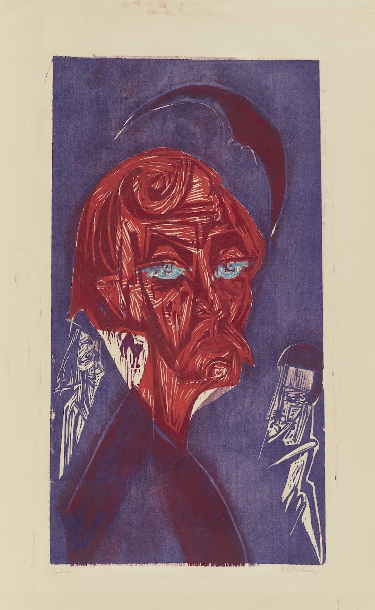 Blonder Maler  Bildnis Karl Stirner 1919