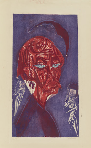 Blonder Maler  Bildnis Karl Stirner 1919