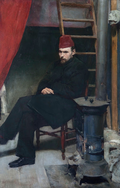 Portrait of Konstanty Laszczka sculptor 1894