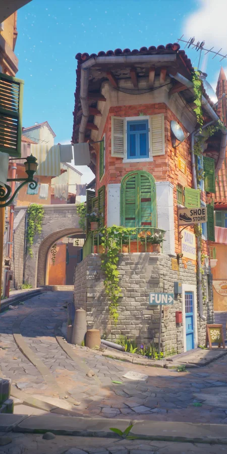 Tuscany, Italian Street, European Architecture, Mediterranean Village 4K Phone Wallpaper