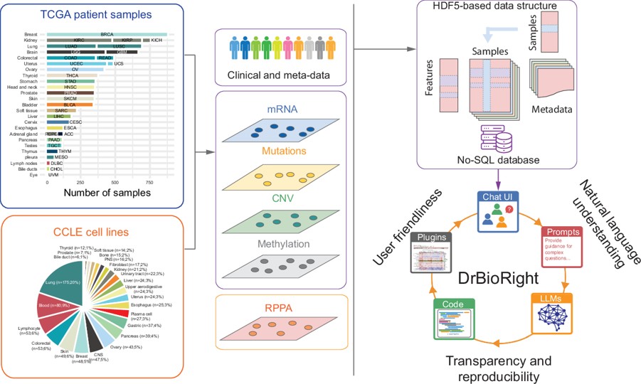 DrBioRight: an AI research assistant for cancer data analysis