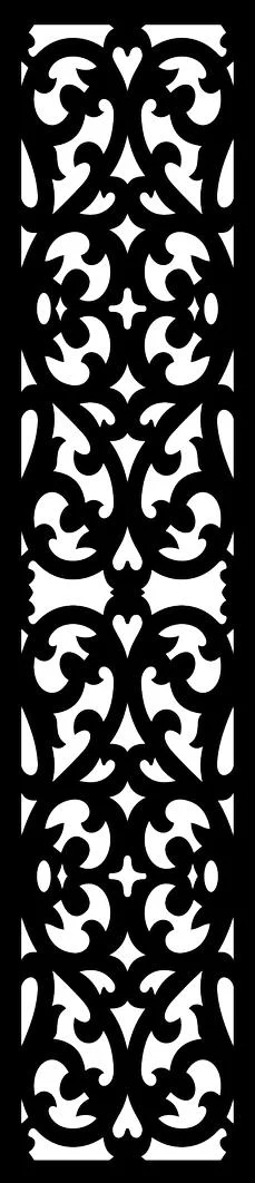 Ornate Scrollwork Pattern Free SVG for Waterjet Cutting and Engraving