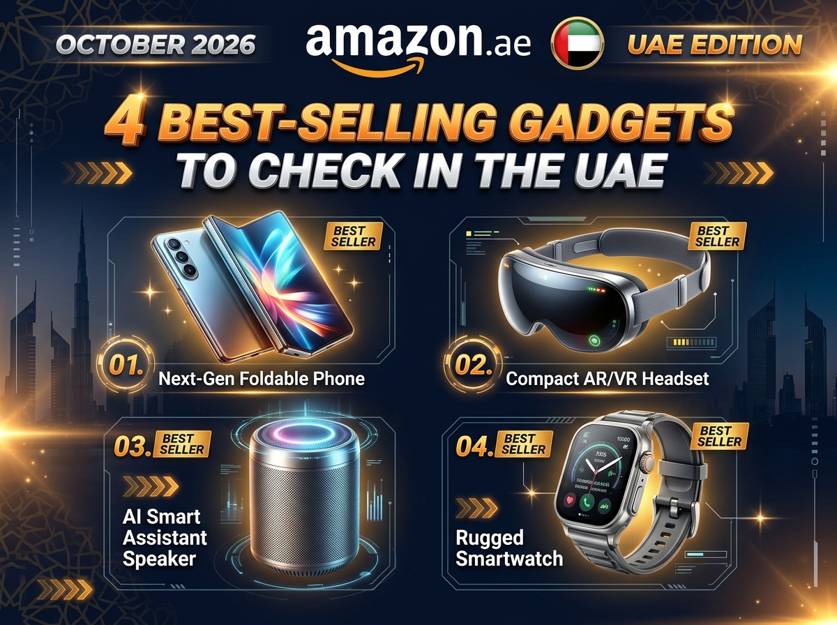 4 Amazon.ae Best-Selling Gadgets to Check in the UAE (October 2026)