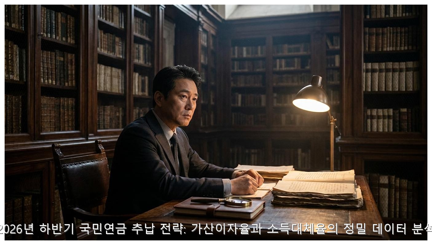2026년 하반기 국민연금 추납 전략: 가산이자율과 소득대체율의 정밀 데이터 분석 핵심 안내 및 분석 인포그래픽 (6)