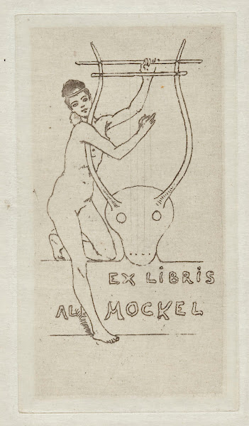 Bookplate of Alb Mockel 1900