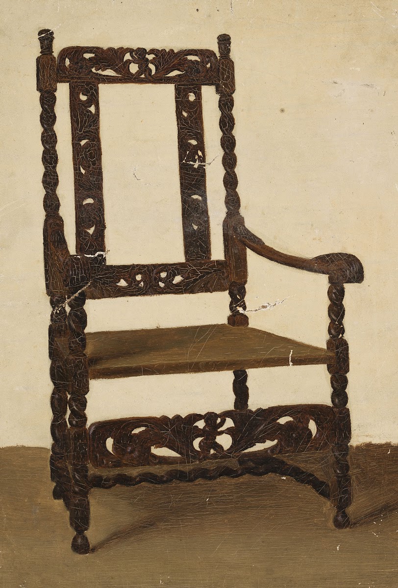 Study of a Renaissance armchair