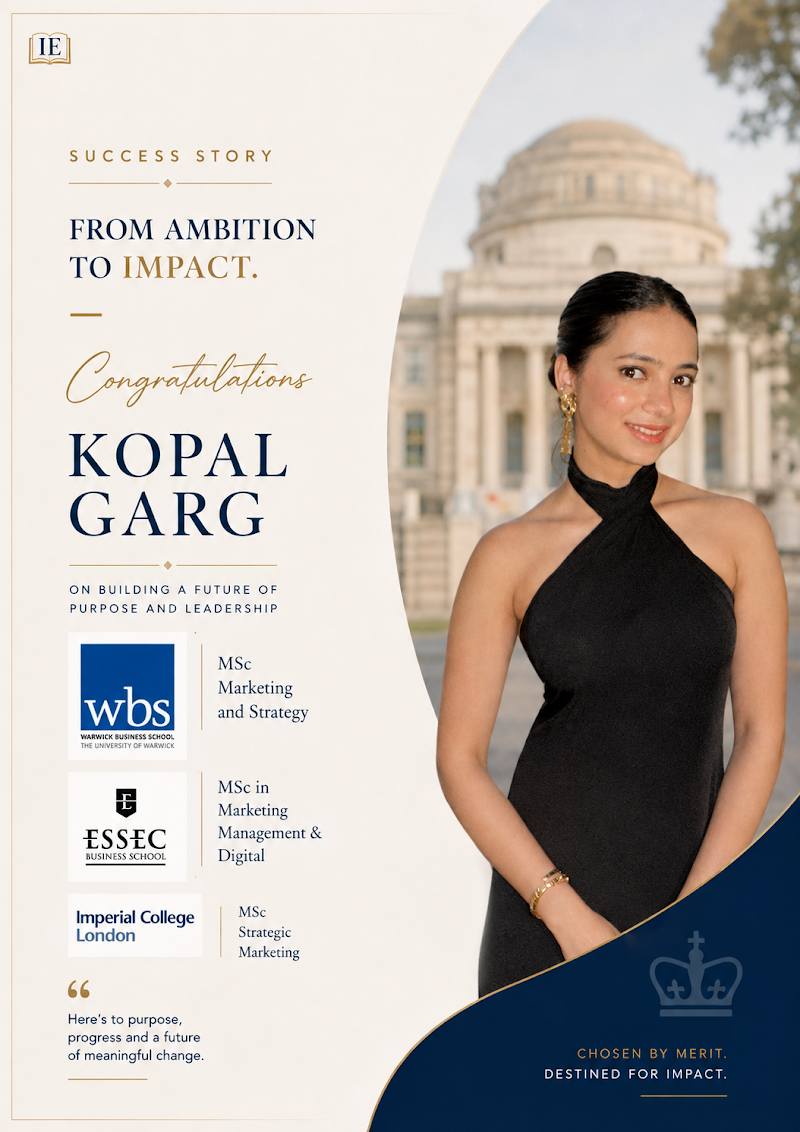 Kopal Garg — Intelligent Education admit success story
