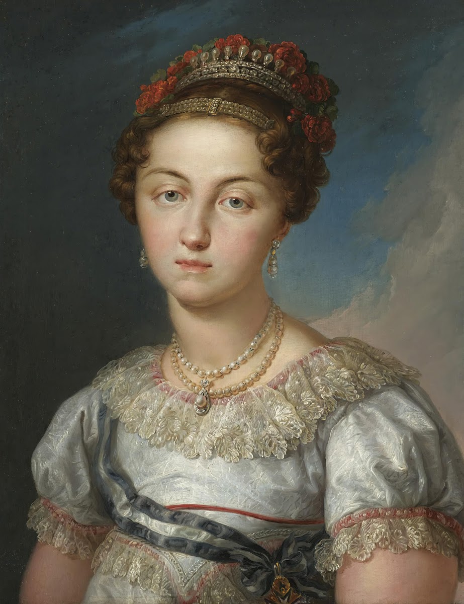 Portrait Of Maria Josefa Amalia De Sajonia Queen Of Spain 1803 1829