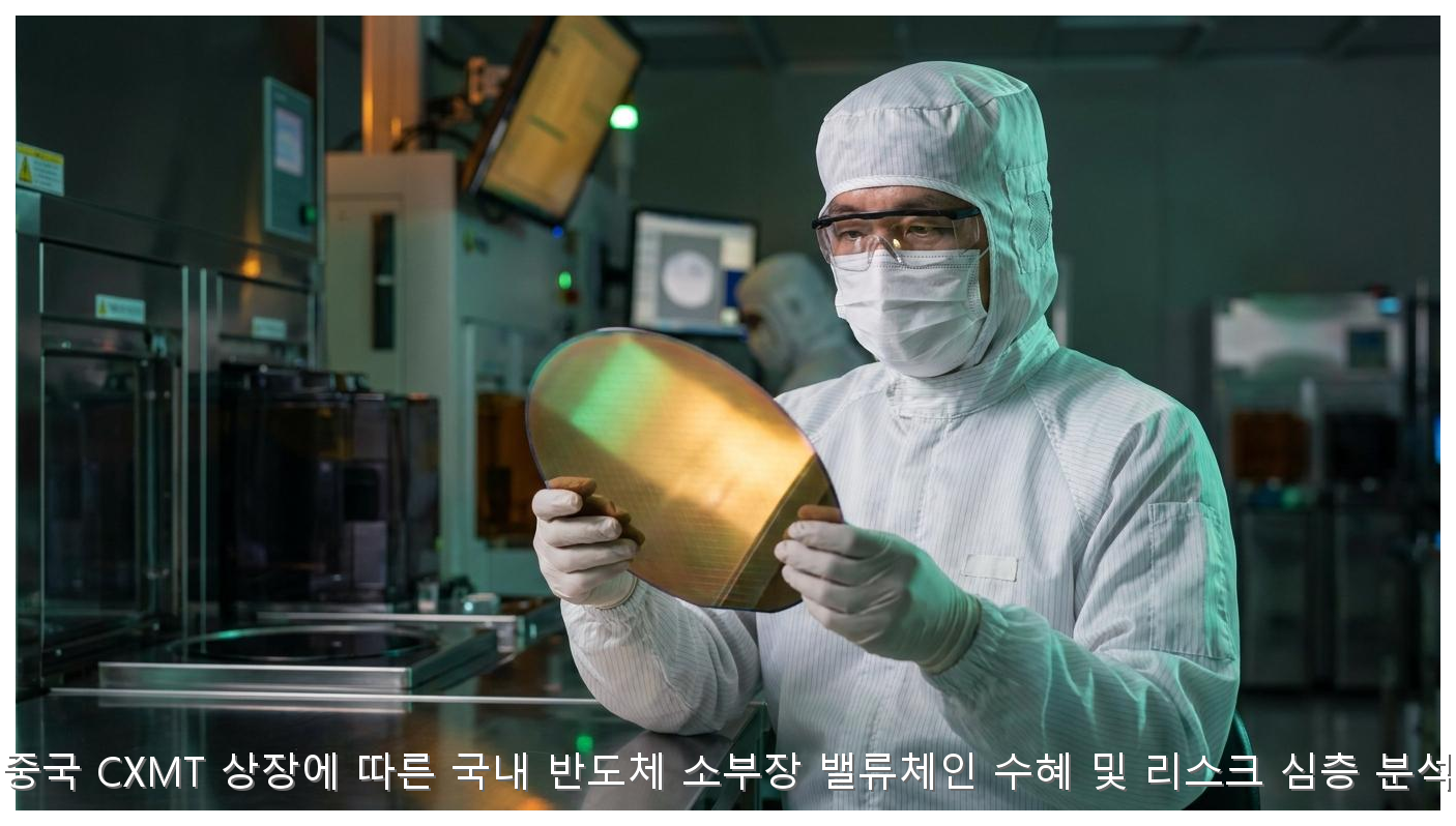 중국 CXMT 상장에 따른 국내 반도체 소부장 밸류체인 수혜 및 리스크 심층 분석 핵심 안내 및 분석 인포그래픽 (3)