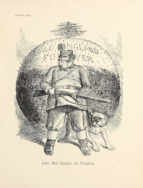 John Bull Guards his Pudding 1859