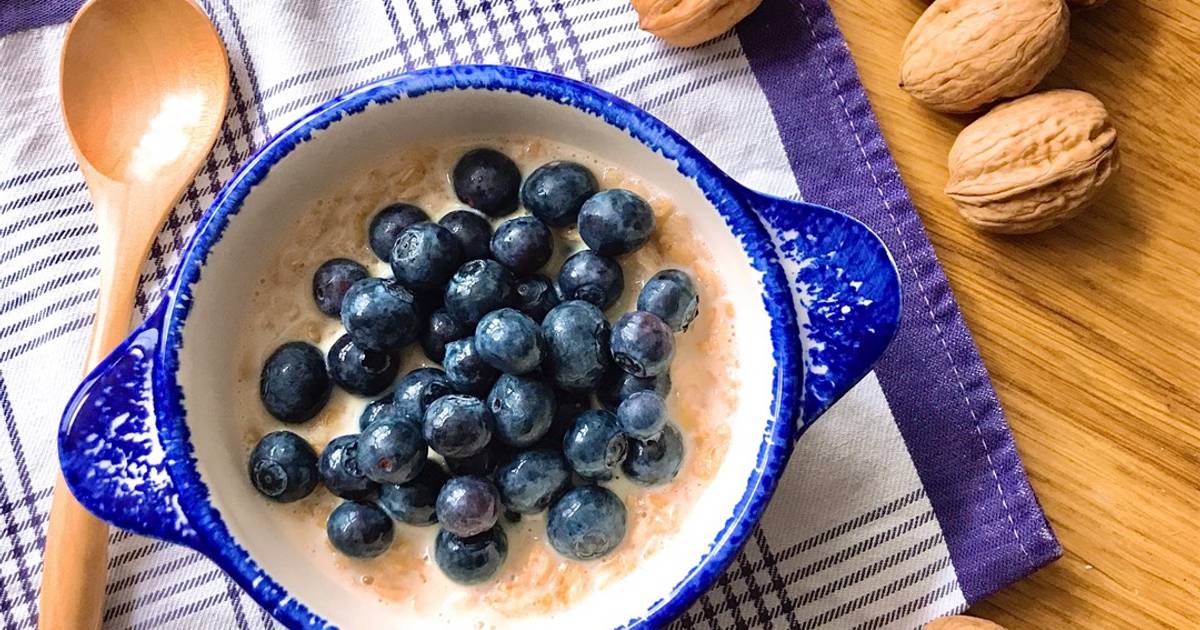 💚 Cháo Sữa Yến Mạch Topping Blueberry