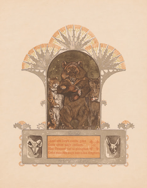 Leopard bear and wolf Firapeel Bruun and Isegrim 1910
