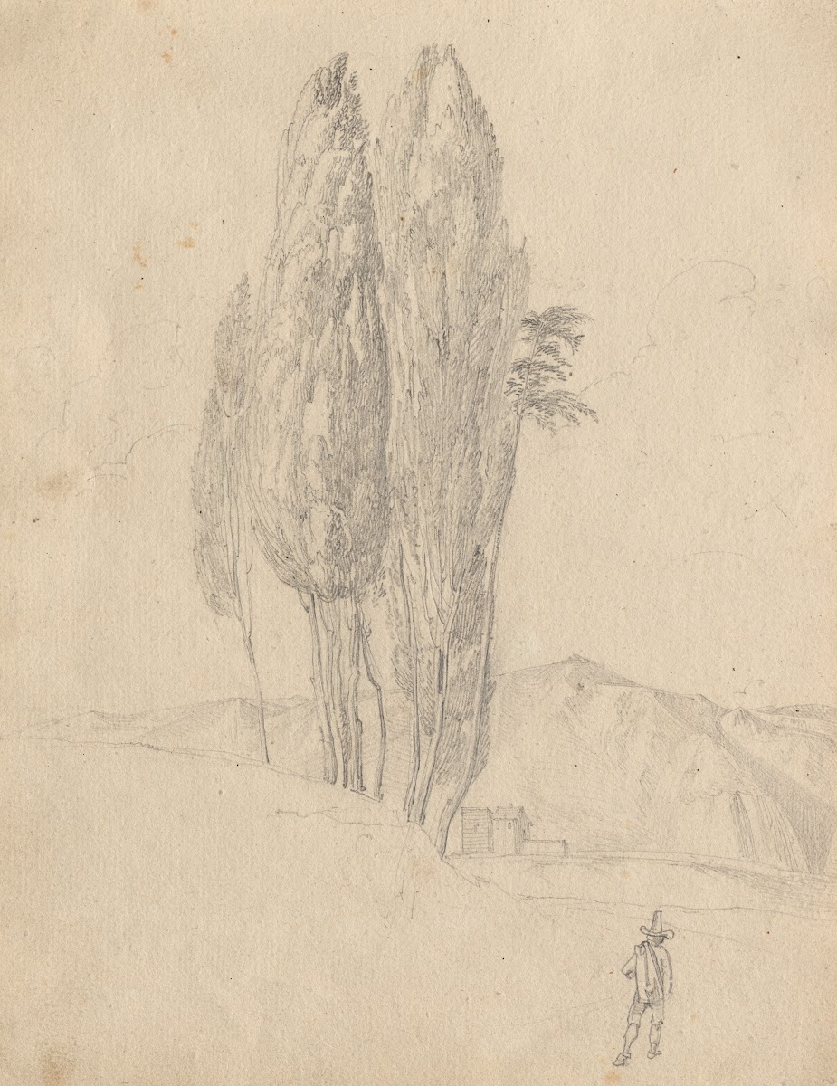 Album with Views of Rome and Surroundings Landscape Studies page 20a Trees