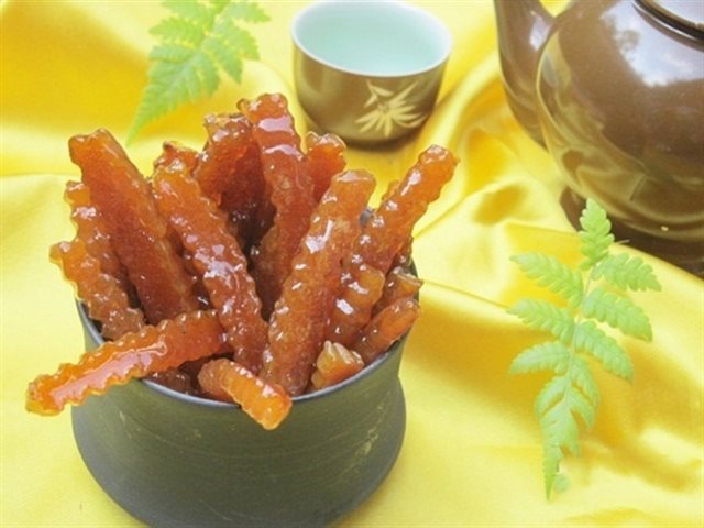 Mứt Vỏ Cam Dẻo Bùi
