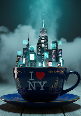 Miniature NYC In A Teacup