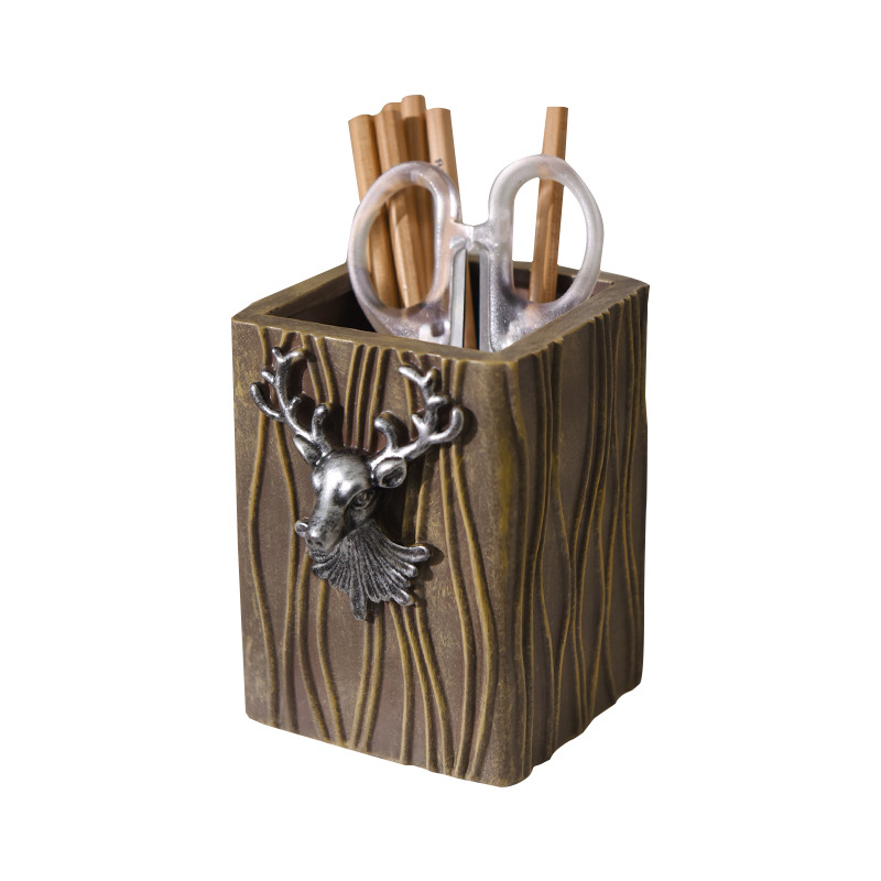Deer Head Pen Holder, Model TJ001