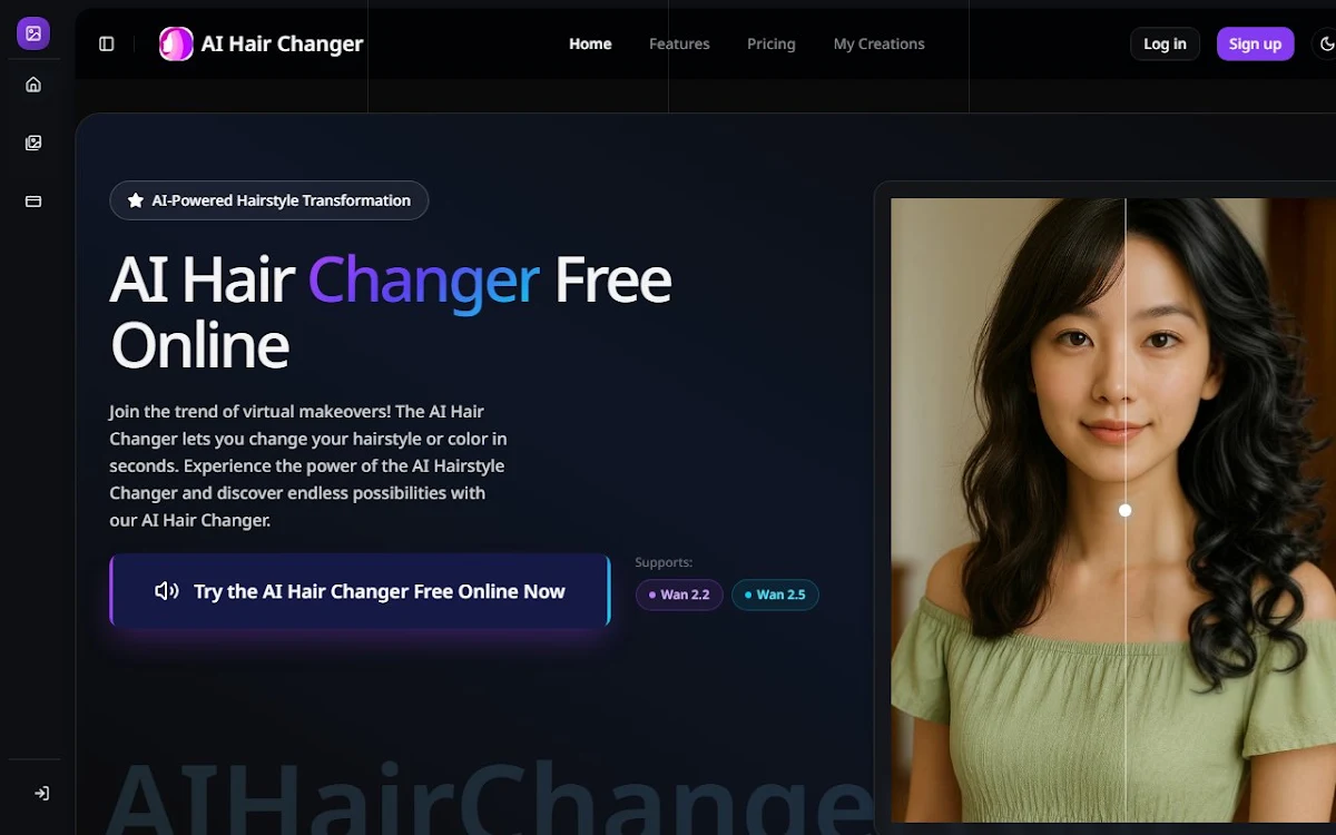 Captura de AI HairStyle Changer