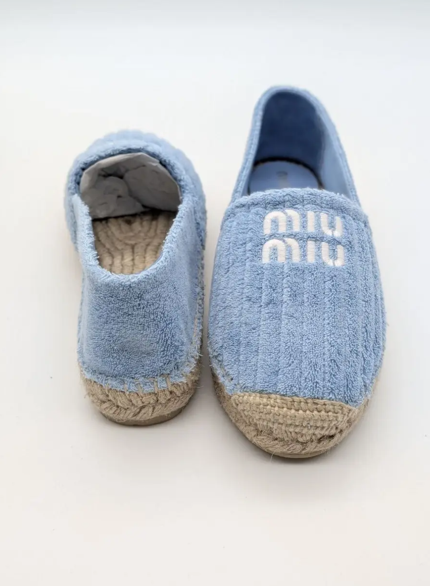 Espadrillas Miu Miu celesti – Image 2