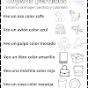 Lee la oracion y colorea el dibujo correcto